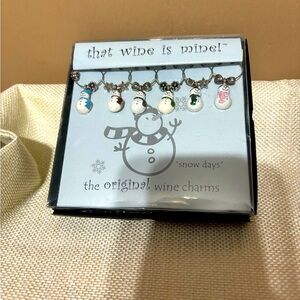 Snowman Wine Charms
